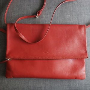 Everlane Foldover Crossbody Leather Bag
